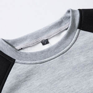 Vente en gros OEM logo personnalisé unisexe ras du cou sweat uni vierge à capuche coton polyester hiver pull en vrac - Product Image 2