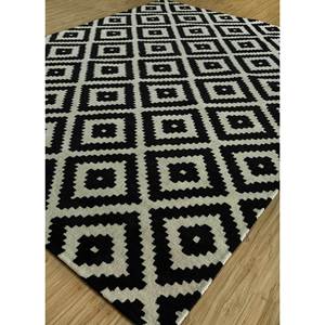 Contour Grey & Black Geometric Wool <b>Hand</b> <b>Tufted</b> <b>Rugs</b> Large Area Tra-13167 Rectangular Room Carpet for Home and Hallway Use - Product Image 2