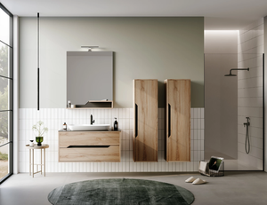 Elegante mueble de baño con cajón Galia y lavabo pequeño - Product Image 3