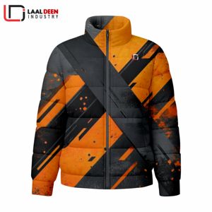 Veste matelassée à coupe étroite et au design élégant pour hommes OEM Manteau à bulles résistant à l'eau et coupe-vent pour l'extérieur Fermeture à glissière - Product Image 5