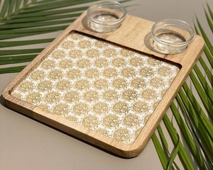 Plateau en bois imprimé de style rustique idéal pour un restaurant ou un usage domestique - Product Image 3