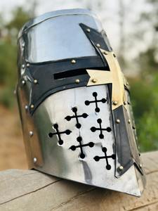 Casco Vikingo de Acero Inoxidable, Grado Industrial, para Disfraces de Defensa DIY - Product Image 5