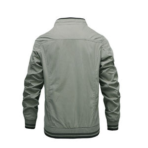 Veste coupe-vent technique pour homme OEM, fermeture éclair, automne, légère, doublée en polaire, imperméable, avec logo et designs personnalisés - Product Image 3