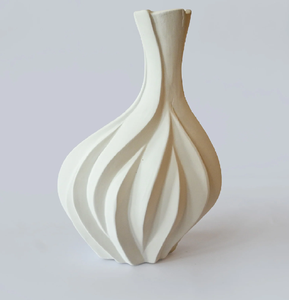 Vase à fleurs en céramique indien émaillé vert artisanal Design moderne élégant pour la maison, le bureau ou l'hôtel Vase en porcelaine en gros - Product Image 4