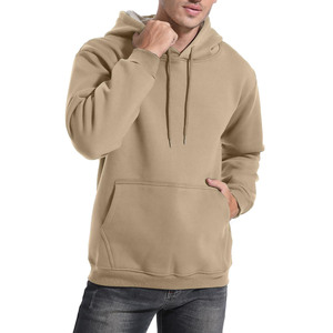 เสื้อฮู้ดพิมพ์ลายพัฟของผู้ชายเสื้อผ้าแนวสตรีทโอเวอร์ไซส์ผ้าคอตตอนผสมเสื้อมีฮู้ดปักโลโก้ตามสั่ง - Product Image 1