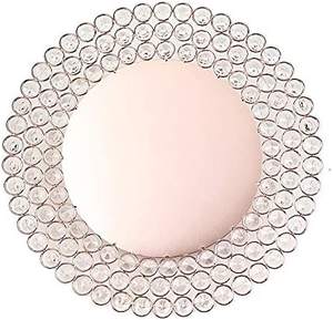 Glamorous Red Shiny Charger Plates Vajilla de boda y suministros de mesa de acento - Product Image 3