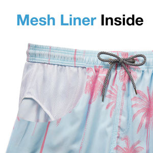 Pantalones Cortos de Playa para Hombre, Venta Caliente, Precio al por Mayor, Secado Rápido, Sublimados, Transpirables, 100% Poliéster, para Ropa de Playa - Product Image 4