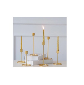 Candelabros de latón dorado disponibles Candelabros de fiesta de boda para tamaño personalizado precio barato con venta - Product Image 4