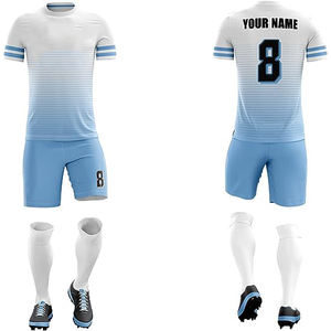 Uniformes de Fútbol Sublimados Personalizados de Alta Calidad en Verde Kelly y Blanco, Venta al por Mayor, Tallas para Adultos, Sublimación Completa - Product Image 1