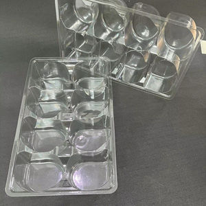 Emballage transparent personnalisé de plateau de fruits RPET d'aspect réutilisable pour les supermarchés - Product Image 4