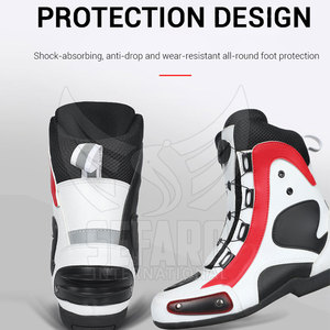 New Style Custom Design Leather Motorbike Shoes Professional Manufactures Adult Motorbike Shoes - Product Image 2