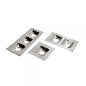 Plateau de service de Snacks et Souse avec centre de Table en aluminium nickelé à plusieurs compartiments plateau de service en aluminium - Product Image 1