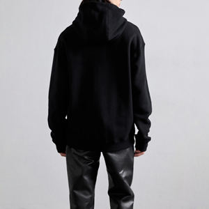 Sweat à capuche d'hiver personnalisé de haute qualité avec design en strass, tissu en molleton 100% coton respirant pour hommes - Product Image 4