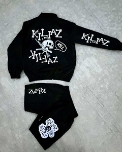 Unique style <b>Shorts</b> Set Custom <b>Zip</b> up Jacket <b>Short</b> and Jacket Windbreaker Set Embroidery Logo Nylon Windbreaker <b>Shorts</b> Set - Product Image 2