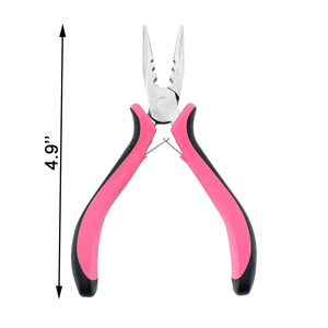 Pince à cheveux professionnelle pour extensions de cheveux, outil pour l'installation d'extensions de cheveux à micro-anneaux, nano-anneaux et perles, pince à cheveux en acier inoxydable - Product Image 2
