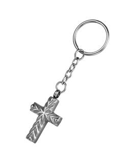 <b>Cross</b> Prayer Memorial Keychain Cremation Jewelry Urn Necklace for Human Ashes <b>Chain</b> Suitable for Women <b>Men</b> Custom Size - Product Image 1