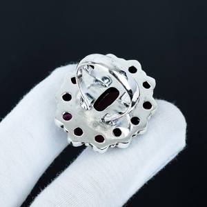 Bague en pierre précieuse améthyste rose cornaline faite à la main en argent sterling 925 Bijoux en argent Bijoux en pierre précieuse uniques Bague de fiançailles - Product Image 2