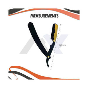 Navaja de Afeitar Profesional de Primera Calidad con 10 Cuchillas, Afeitadora Manual para Hombre, Calidad de Salón, Afeitado Profesional, Negra, Suave - Product Image 6