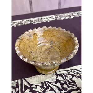 Tazón de Cerámica Artesanal Marroquí Tamegroute con Esmalte Verde, Artesanía Bereber Vintage, Decoración para el Hogar, Regalo - Product Image 1