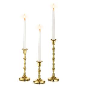 Bougeoir décoratif en métal de luxe moderne élégamment conçu pour les événements formels mariage église automne vacances et décoration intérieure - Product Image 5