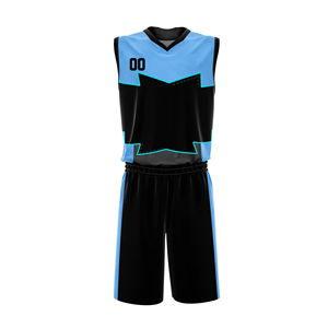 Ensemble d'uniformes de basketball de haute qualité avec logo personnalisé, impression par sublimation, maillot et short, vêtements de sport grande taille, vente en gros - Product Image 3