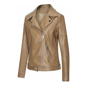 Chaquetas de piel auténtica a la moda para mujer al por mayor, chaquetas de piel transpirables para mujer - Product Image 5
