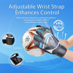 ¡Novedad de 2025! Guantes de portero de Palma de látex de 4mm hechos a medida para deportes al aire libre, guantes transpirables de fútbol - Product Image 4