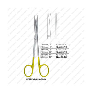 กรรไกรตัดทังสเตนคาร์ไบด์สำหรับทันตแพทย์เครื่องมือผ่าตัดทันตกรรมเกรดทางการแพทย์ทำจากสแตนเลส METZENBAUM-FINO - Product Image 1
