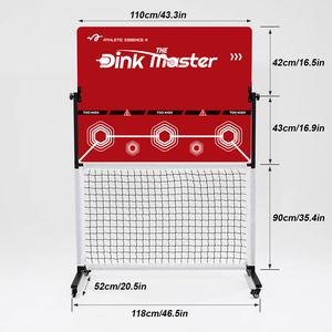 เครื่องฝึกซ้อมพิกเคิลบอลแบบพกพา 3.0 พร้อ<span class=keywords><strong>ม</strong></span>แผ่นฝึกซ้อ<span class=keywords><strong>ม</strong></span>ปรับระดับได้และตาข่ายนิรภัยสำหรับผู้เริ่<span class=keywords><strong>ม</strong></span>ต้น - Product Image 5