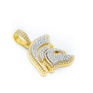 โมเดลใหม่ hiphop เครื่องประดับนักรบจี้เสน่ห์กำหนดเองจี้เพชรธรรมชาติ925จี้เงินสเตอร์ลิง - Product Image 2