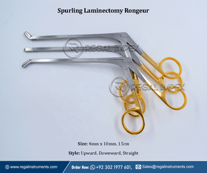 Neuro and Ortho Stainless Steel SUS 420J1 High Quality Manual Laminectomy Spurling Rongeur 4mm X 10mm - Product Image 2