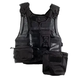 Automne hiver hommes laine polaire gilet Logo personnalisé épaissi vêtements de travail multi-poches décontracté respirant col roulé fermeture éclair - Product Image 5