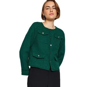 Nouveauté, veste pour femmes, design streetwear personnalisé OEM, plusieurs poches, haute qualité, vêtements d'hiver, veste tendance - Product Image 3