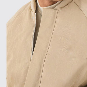 Unisex Premium Quality Solid <b>Zip</b> Front Embossed Oversize Puffer <b>Jacket</b> Winter Custom Quilted Waterproof Breathable Outdoor - Product Image 2