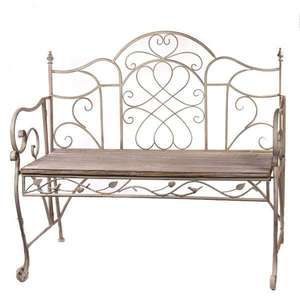 Iron <b>garden</b> <b>bench</b> antique-Style Wrought Iron Outdoor Seating - Durable and Decorative hot selling in uk - Product Image 1