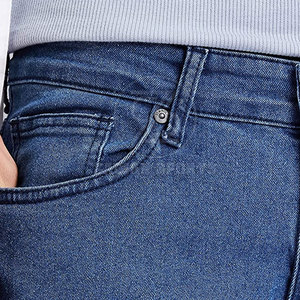 Pantalones vaqueros ecológicos ligeros de algodón 100% rectos para hombre de gran oferta hechos en fábrica, la mejor calidad al por mayor - Product Image 4