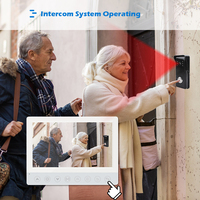 Cámara Impermeable de 7 Pulgadas, Videoportero Inteligente para Casa o Villa, Sistema de Intercomunicación Cableado y por Red, Solución de Seguridad para Apartamentos