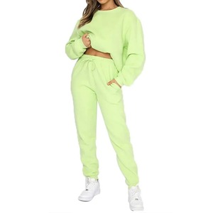 ชุดวอร์ม2ชิ้นผ้าฟลีซหนาสำหรับผู้หญิงชุดวอร์มผ้าฟรีซหนาสำหรับฤดูใบไม้ร่วงและฤดูหนาว - Product Image 3