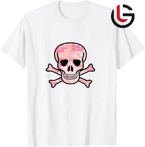 เสื้อยืดผู้ชายสีดำลายกะโหลกพร้อมโลโก้อินเทรนด์เสื้อคอตตอนสไตล์วินเทจเสื้อแขนสั้นพิมพ์ลายคอโอแบบถ่ายโอนความร้อน - Product Image 5