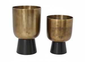 Jarrón de Flores Moderno de Metal, Cáliz, Bronce Antiguo, Maceta Decorativa para Hogar, Centro de Mesa para Bodas, Florero Interior de Lujo - Product Image 3