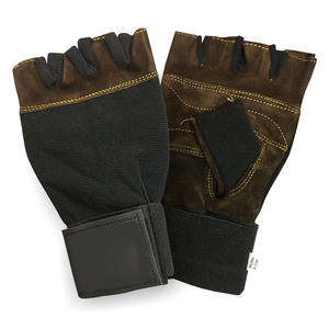 Gants de fitness demi-doigt entièrement protecteurs pour hommes et femmes Équipement d'entraînement de gymnastique d'haltérophilie en cuir - Product Image 4