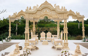 Latest Design Wedding Hand <b>Carved</b> Wooden Mandap Manufacturers High DemandGujrati Wedding Soild <b>Wood</b> Mandaps <b>Sale</b> Australia - Product Image 4