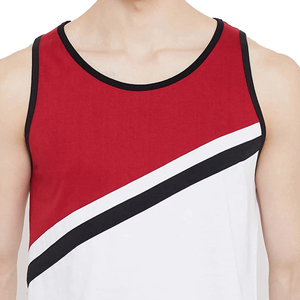 Camiseta sin mangas personalizada para hombre, camiseta transpirable de talla grande de poliéster de verano para gimnasio, camiseta sin mangas con estampado de sublimación de punto - Product Image 6