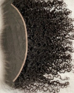 Extensions de haute qualité vierges indiennes crues noires naturelles de fermeture de dentelle de cheveux - Product Image 2