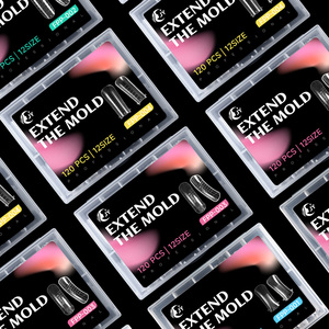 Jieyu 100pcs/120100pcs rõ ràng móng tay mở rộng hình thức lời khuyên kép móng tay khuôn đầy đủ bao gồm các công cụ Acrylic móng tay Hệ thống hình thức thiết lập - Product Image 5