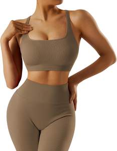 2024 Offre Spéciale personnalisé Gym Fitness femmes grande taille yoga ensembles sans couture Leggings avec poche 2 pièces entraînement Yoga ensembles pour les femmes - Product Image 5