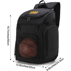 Bolsa de deporte grande personalizada de fábrica, soporte de bola separado, compartimento para zapatos, viaje, voleibol, fútbol, gimnasio, baloncesto, mochila - Product Image 2