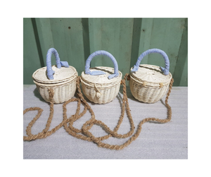 Handwoven Vietnamese Rattan <b>Bag</b> for Eco-Friendly Fashion, Sustainable Style Timeless Minimalist Charm with Rattan <b>Bag</b> Elegance - Product Image 1
