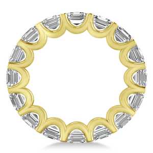 Anillo de Bodas con Diamantes de Corte Radiante, Oro Amarillo de 14k, 9.00ct - Product Image 1
