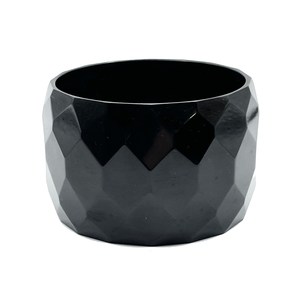 Brazalete de Aleación de Zinc con Diseño Calado, Chapado en Oro Negro, con Resina Tallada, Estilo Vintage, Unisex, a la Moda para Mujer - Product Image 4